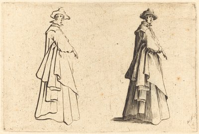 Nainen isossa takissa tekijältä Jacques Callot