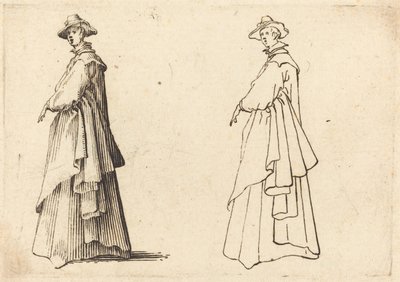 Nainen isossa takissa tekijältä Jacques Callot