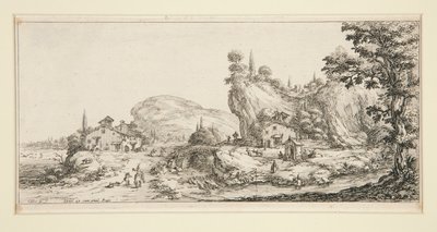 Maisema #6 Giovanni de Medicin maisemista tekijältä Jacques Callot