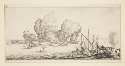 Le grand rocher (Valtava kallio), Giovanni de Medicin maisemista tekijältä Jacques Callot