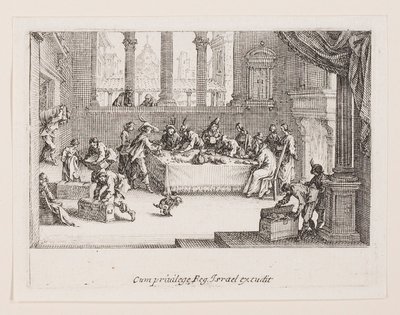 Omaisuuden jako (The Contribution of the Fortune), sarjasta La Vie de l tekijältä Jacques Callot