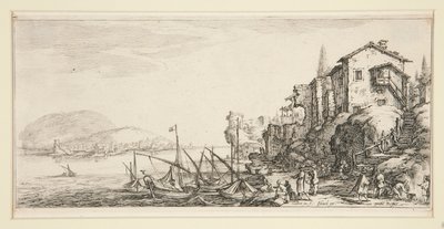 Le petit port (Pieni satama), Giovanni de Medicin maisemista tekijältä Jacques Callot