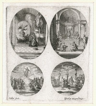 Passion ihmeet ... (kaiverrus) tekijältä Jacques Callot