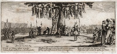 Sodan kurjuudet ja onnettomuudet ... (kaiverrus) tekijältä Jacques Callot