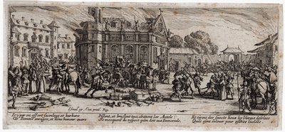 Sodan kurjuudet ja onnettomuudet ... (kaiverrus) tekijältä Jacques Callot
