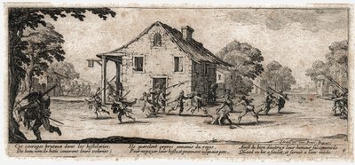 Sodan kurjuudet ja onnettomuudet ... (kaiverrus) tekijältä Jacques Callot