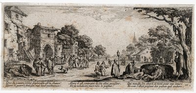 Sodan kurjuudet ja onnettomuudet ... (kaiverrus) tekijältä Jacques Callot