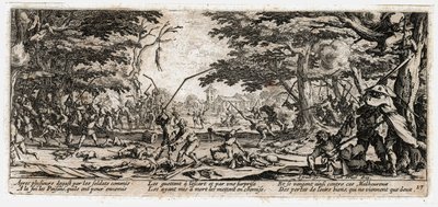 Sodan kurjuudet ja onnettomuudet ... (kaiverrus) tekijältä Jacques Callot