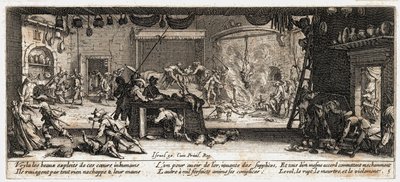 Sodan kurjuudet ja onnettomuudet ... (kaiverrus) tekijältä Jacques Callot