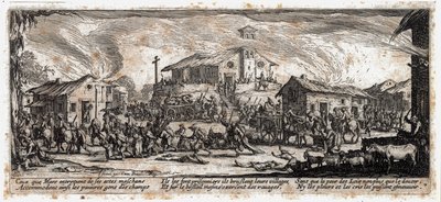 Sodan kurjuudet ja onnettomuudet ... (kaiverrus) tekijältä Jacques Callot