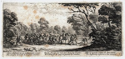 Sodan kurjuudet ja onnettomuudet ... (kaiverrus) tekijältä Jacques Callot