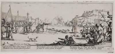 Sodan kurjuudet ja onnettomuudet (blad 12) tekijältä Jacques Callot