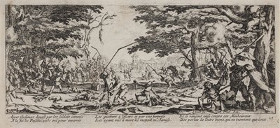 Sodan kurjuudet ja onnettomuudet (blad 17) tekijältä Jacques Callot