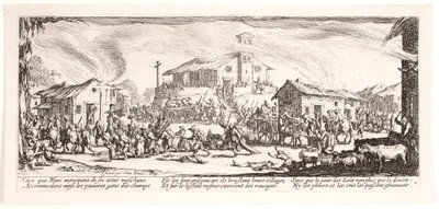 Sodan kurjuudet ja onnettomuudet (blad 7) tekijältä Jacques Callot