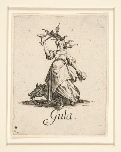 Seitsemän kuolemansyntiä: La Gourmandise (Ahmatti) tekijältä Jacques Callot
