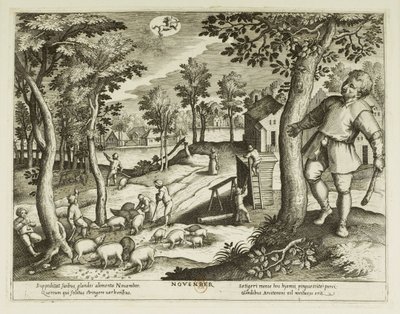 Kuukausia. 11, marraskuu tekijältä Jacques Callot