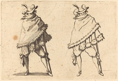 Mies kääritty vaippaansa tekijältä Jacques Callot