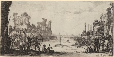 Pyhän Sebastianin marttyyrikuolema tekijältä Jacques Callot