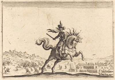 Armeijan komentaja hevosen selässä tekijältä Jacques Callot