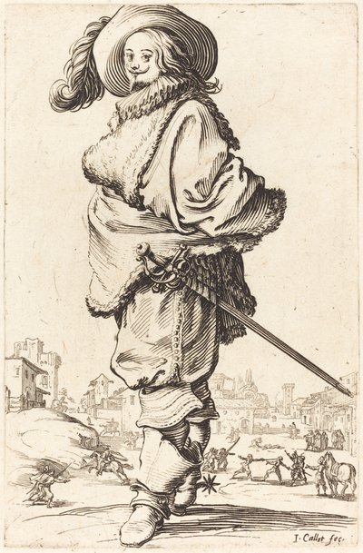 Jalo mies turkista Plastron tekijältä Jacques Callot