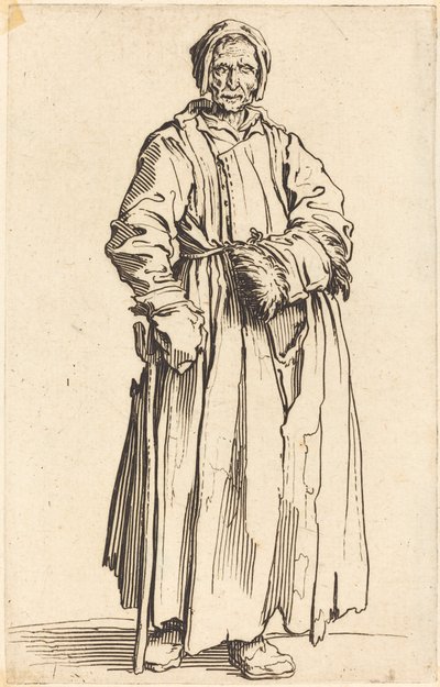 Yksisilmäinen nainen, n. 1622. tekijältä Jacques Callot
