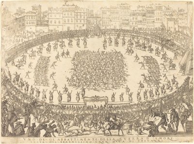 Yksi jalkaväen taisteluista tekijältä Jacques Callot