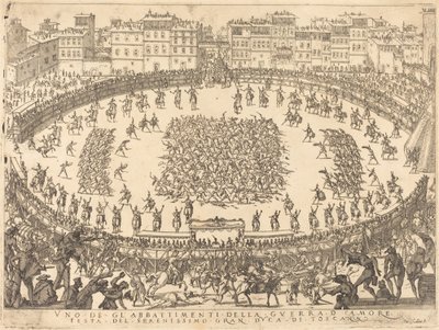 Yksi jalkaväkitaisteluista, 1616. tekijältä Jacques Callot