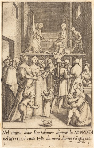 Ilmoituksen maalaus tekijältä Jacques Callot