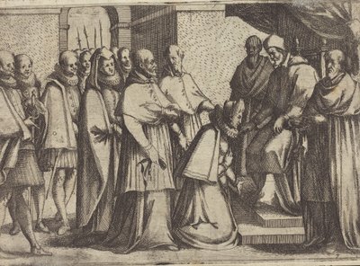 Paavin Audience [verso], 1612. tekijältä Jacques Callot