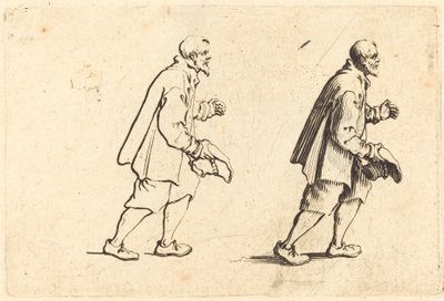 Talonpoika hattu kädessä tekijältä Jacques Callot