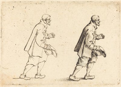 Talonpoika hattu kädessä, n. 1617. tekijältä Jacques Callot