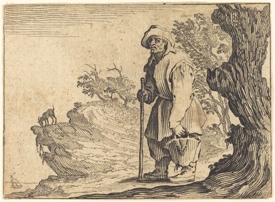 Talonpoika säkin kanssa, n. 1622. tekijältä Jacques Callot