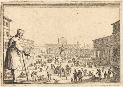 Piazza SS. Annunziata, Firenze tekijältä Jacques Callot