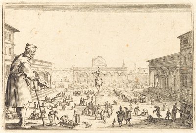 Piazza SS. Annunziata, Firenze, n. 1622. tekijältä Jacques Callot