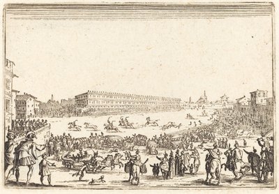 Piazza Santa Croce, Firenze, n. 1622. tekijältä Jacques Callot