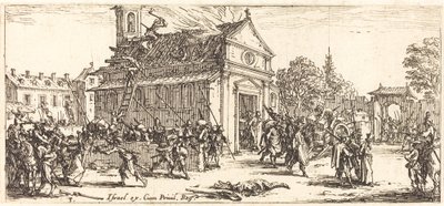 Luostarin ryöstäminen tekijältä Jacques Callot
