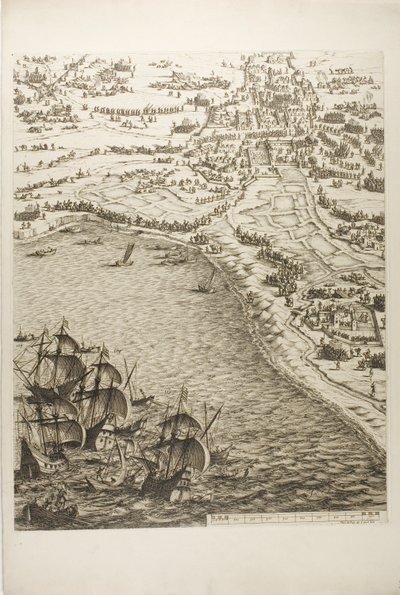 Levy kuusi La Rochellen piirityksestä tekijältä Jacques Callot