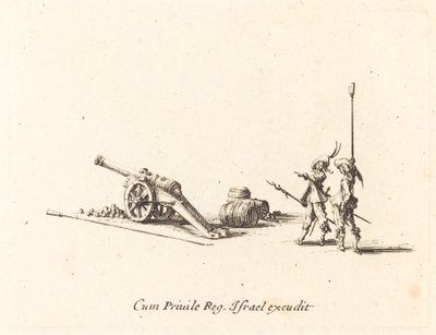 Valmistautuminen tykin ampumiseen tekijältä Jacques Callot