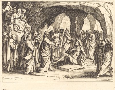 Lasaruksen herättäminen tekijältä Jacques Callot