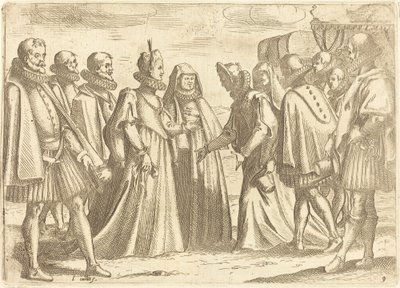 Vastaanotto Mantuassa tekijältä Jacques Callot