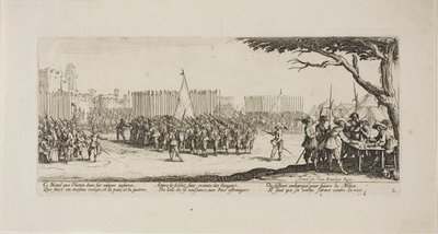 Joukkojen värvääminen, toinen levy The Miseries of Warista tekijältä Jacques Callot