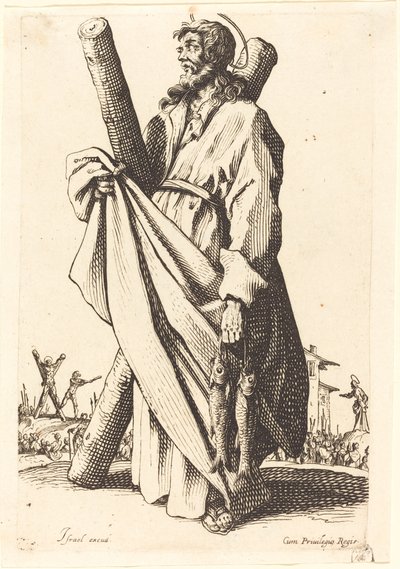 Pyhä Andreas tekijältä Jacques Callot