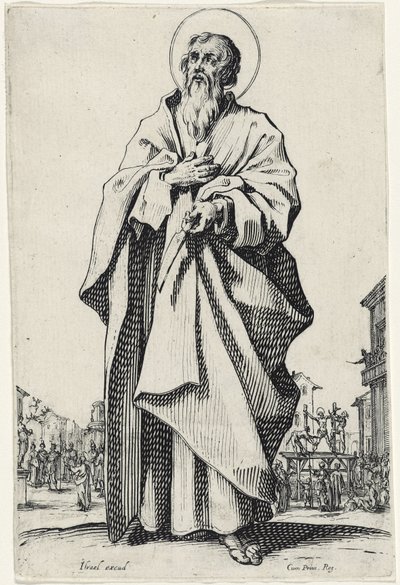 Pyhä Bartolomeus suurista apostoleista, 1631 tekijältä Jacques Callot