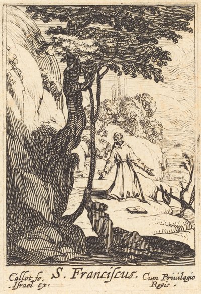 Pyhä Franciscus, 1592-1635. tekijältä Jacques Callot