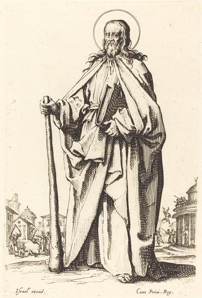 Pyhä Jaakob Pienempi, julkaistu 1631. tekijältä Jacques Callot
