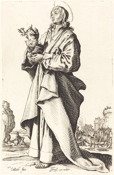 Pyhä Johannes evankelista tekijältä Jacques Callot