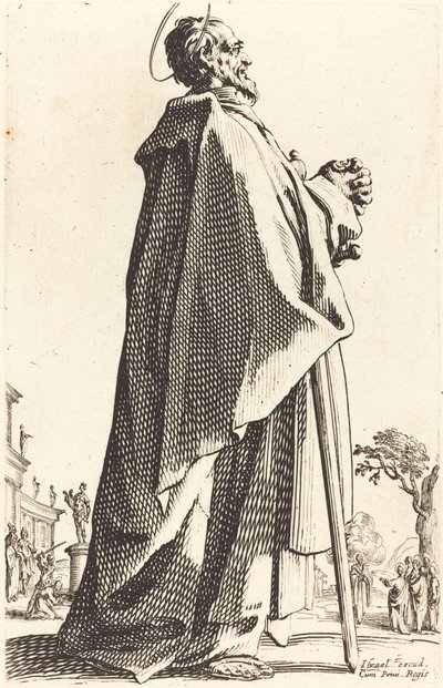 Pyhä Matteus, julkaistu 1631. tekijältä Jacques Callot