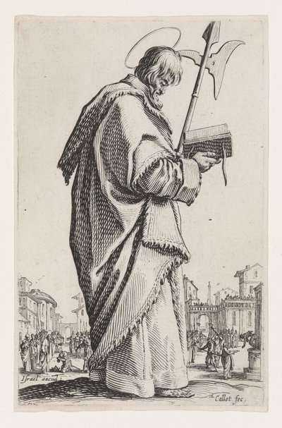 Pyhä Mattias Suurista apostoleista, 1631 tekijältä Jacques Callot