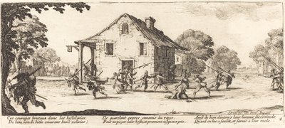 Ryöstön kohtaus tekijältä Jacques Callot