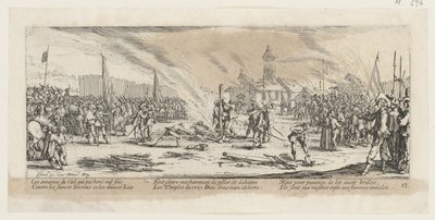 Polttorovi, sarjan ”Sodan kauhut” 13. sivu tekijältä Jacques Callot